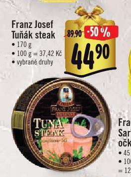 Albert Franz josef tuňák steak nabídka