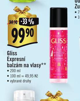 Albert Gliss expresní balzám na vlasy nabídka