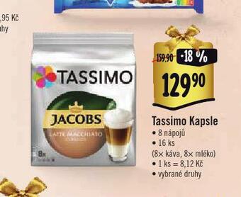 Albert Kávové kapsle tassimo nabídka