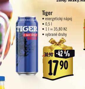 Albert Tiger energy drink nabídka
