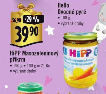Albert Hipp bio masozeleninový příkrm nabídka