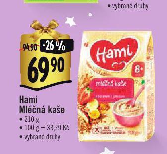 Albert Hami mléčná kaše nabídka