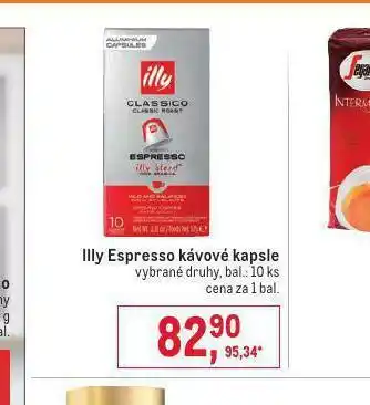 Makro Illy espresso kávové kapsle nabídka