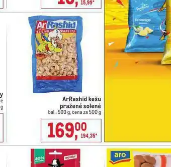 Makro Arshid kešu pražené solené nabídka
