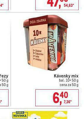 Makro Kávenky mix nabídka