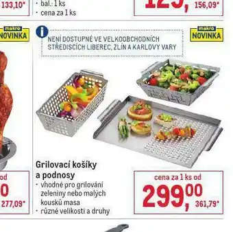 Makro Grilovací košíky a podnosy nabídka