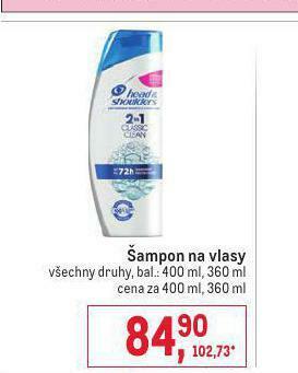 Makro Head&amp;shoulders šampon nabídka