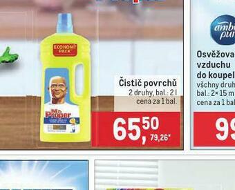 Makro Mr. proper čistič povrchů nabídka