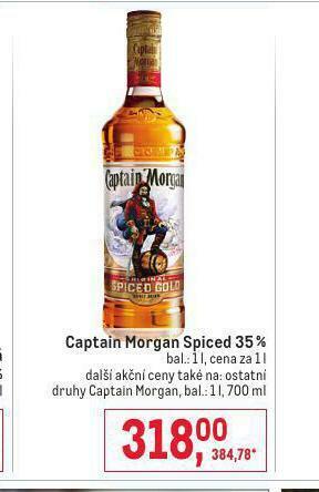 Makro Captain morgan spiced gold nabídka
