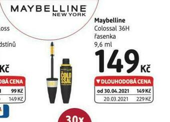 dm drogerie Maybelline řasenka nabídka