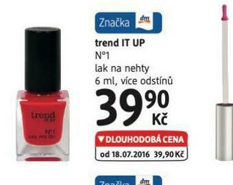 dm drogerie Trend it up lak na nehty nabídka