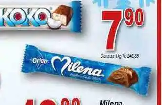 Hruška Orion milena tyčinka mléčná 32g nabídka