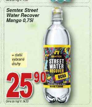 Hruška Semtex street water recover mango 0,75l nabídka