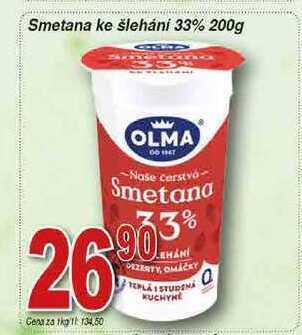Hruška Olma smetana ke šlehání 33% 200g nabídka