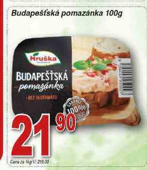 Hruška Hruška budapešťská pomazánka 100g nabídka
