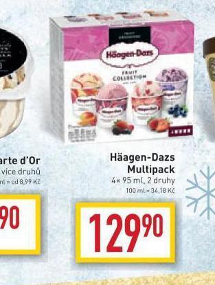 Billa Haagen-dazs zmrzlina nabídka