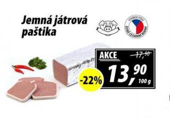 ZEMAN Jemná játrová paštika nabídka