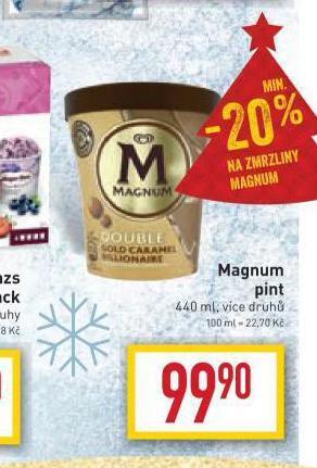 Billa Magnum zmrzlina nabídka