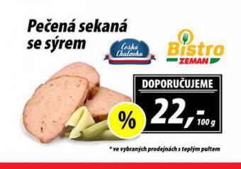 ZEMAN Pečená sekaná se sýrem nabídka