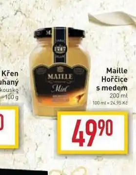 Billa Maille hořčice nabídka