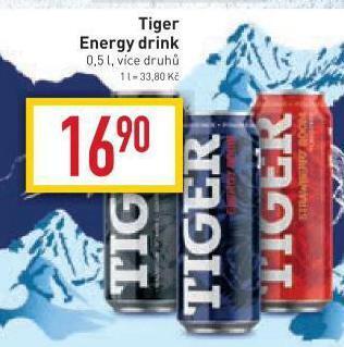 Billa Tiger energy drink nabídka