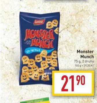 Billa Monster munch nabídka