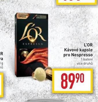 Billa Kávové kapsle l'or nabídka