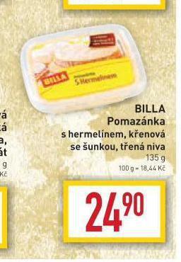 Billa Pomazánka s hermelínem nabídka