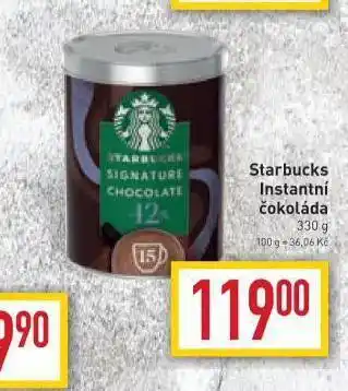 Billa Starbucks instantní čokoláda nabídka