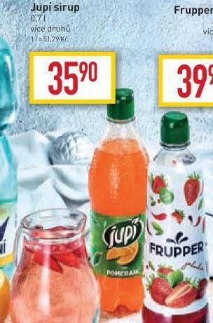 Billa Jupí sirup nabídka