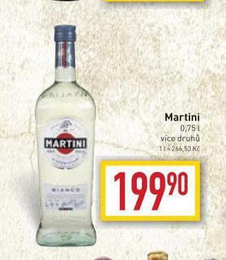 Billa Martini nabídka