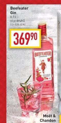 Billa Beefeater gin nabídka