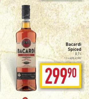 Billa Bacardi spiced nabídka