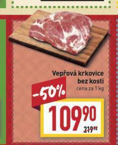 Billa Vepřová krkovice bez kosti nabídka