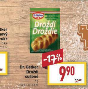 Billa Dr. oetker droždí nabídka