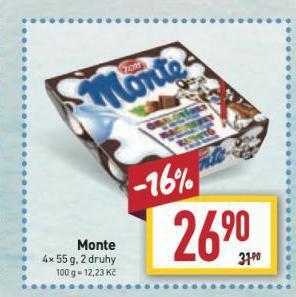 Billa Monte nabídka