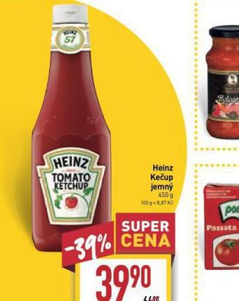 Billa Heinz kečup nabídka