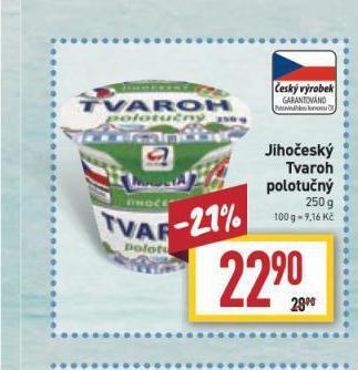 Billa Jihočeský tvaroh nabídka