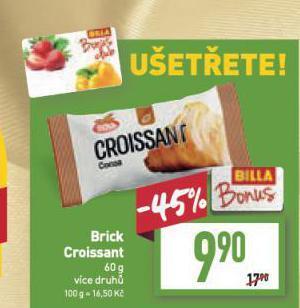 Billa Brick croissant nabídka