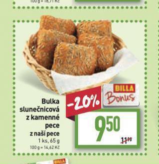 Billa Bulka slunečnicová nabídka