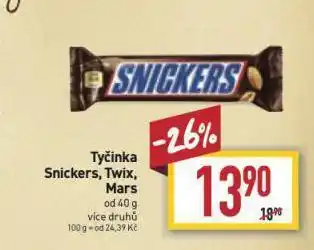 Billa Tyčinka twix nabídka