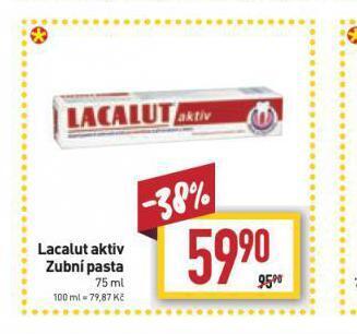 Billa Lacalut zubní pasta nabídka