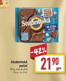 Billa Studentská pečeť nabídka