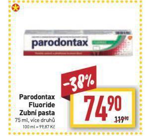 Billa Parodontax zubní pasta nabídka