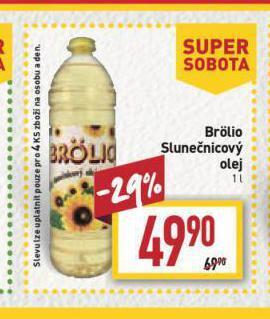 Billa Brolio slunečnicový olej nabídka