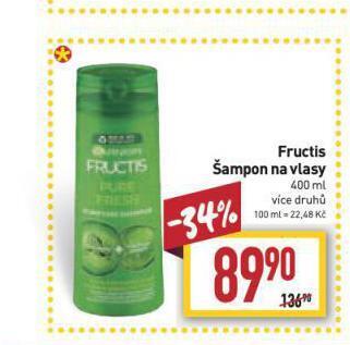 Billa Fructis šampon na vlasy nabídka