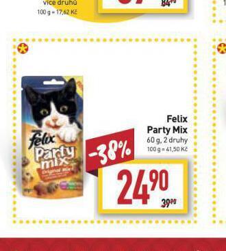 Billa Felix party mix nabídka