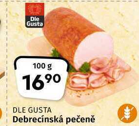 Coop Die gusta debrecínská pečeně 100g nabídka