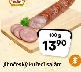 Coop Jihočeský kuřecí salám 100g nabídka