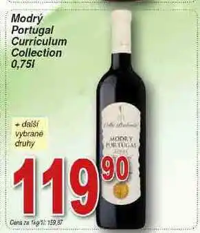 Hruška Vinium velké pavlovice modrý portugal curriculum collection 0,75l nabídka
